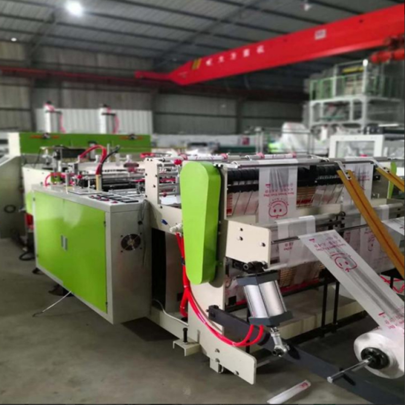 CZ450x2 High Speed Vest Bag Making Machine Hot Cutting Bag Making Machine