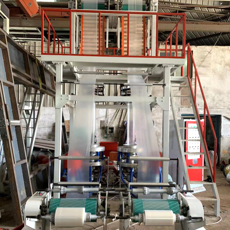 High Speed Double Film Head Blown Film Machine, One Out Of Two Blown Film Machine, Double Head Blown Film Machine