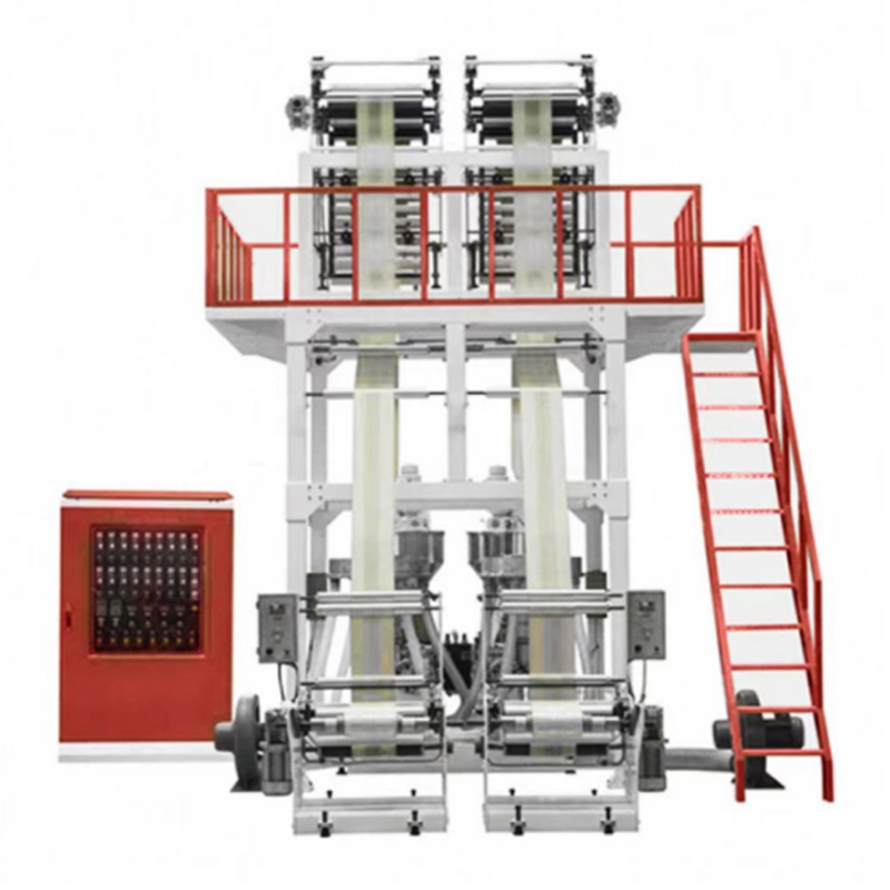 High Speed Double Film Head Blown Film Machine, One Out Of Two Blown Film Machine, Double Head Blown Film Machine