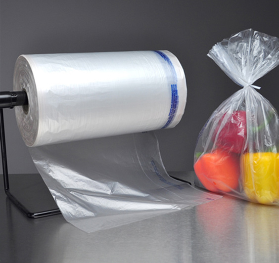 Supermarket flat plastic bag